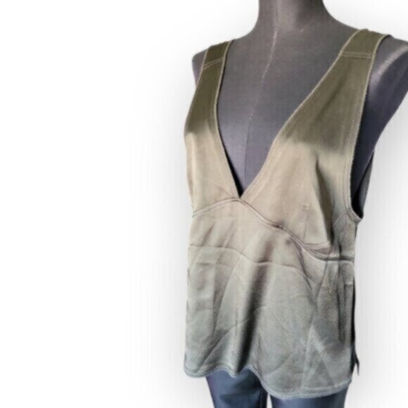 ZARA Satin Tank Top NWT Sz Large - Picture 2 of 8
